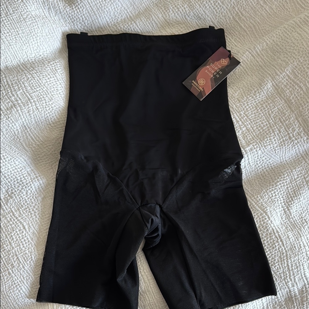 NEW WITH TAGS Black High-Waisted Shapewear Shorts